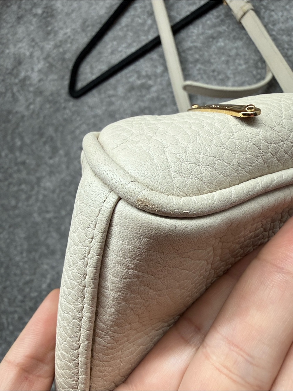 Gigi New York Crossbody Bag Leather Purse Black Ivory Tassel Haircalf Spotted - Picture 7 of 15